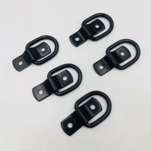 Miniatura 5 de Anclajes de amarre de anillo en D resistentes, paquete de 12, capacidad de 2400 libras, anillos de amarre de remolque de 1/4 de pulgada