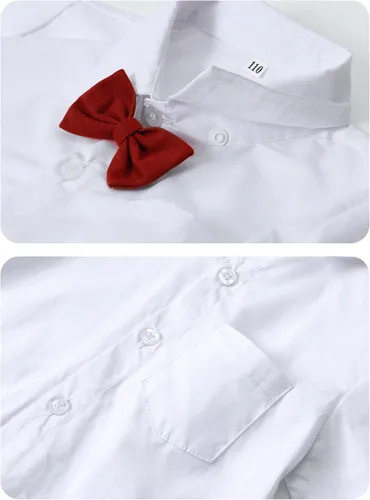 Miniatura 21 de A&J DESIGN Conjunto de ropa formal para niños pequeños con tirantes y tirantes