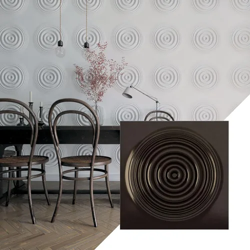 Miniatura 18 de Ekena Millwork 19 5/8 pulgadas de ancho x 19 5/8 pulgadas de alto, Shallow EnduraWall Panel decorativo de pared 3D, carbón