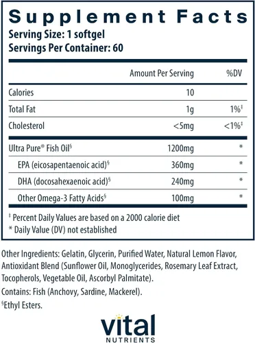 Miniatura 2 de Suplemento de aceite de pescado 700 por Vital Nutrients, 1, 1