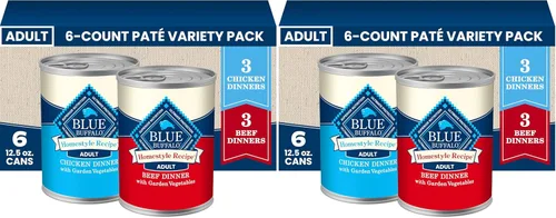 Miniatura 11 de Blue Buffalo Homestyle - Comida húmeda para perro, receta casera, alimento para perro adulto, vacuno, lata de 12.5 onzas (Paquete de 12.5)