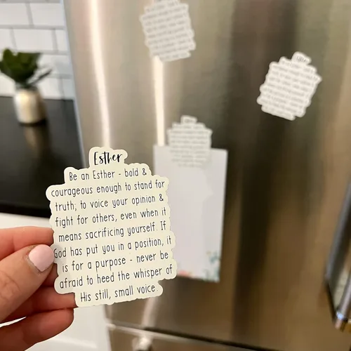 Miniatura 4 de Swaygirls Imán para refrigerador Esther Imanes cristianos Imanes de nevera sobre la fe, Dios, la Biblia Ester 4:14