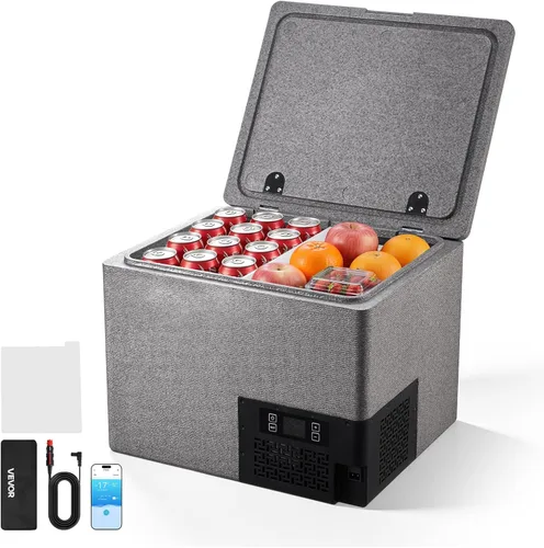 Miniatura 15 de VEVOR Refrigerador de automóvil, refrigerador de coche de 12 voltios, refrigerador portátil de congelador de una sola zona de 9 L, rango ajustable