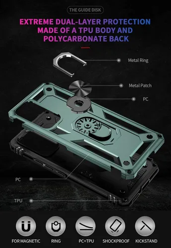Miniatura 3 de Funda para Xiaomi 12 Lite 5G, Xiaomi 12 Lite Funda para teléfono delgada Protección militar a prueba de golpes Armor Defender Funda protectora