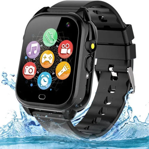 Miniatura 8 de OVV Reloj inteligente impermeable para niños y niñas de 3 a 12 años de edad, sistemas de aprendizaje, juguetes con 26 juegos, pantalla táctil HD