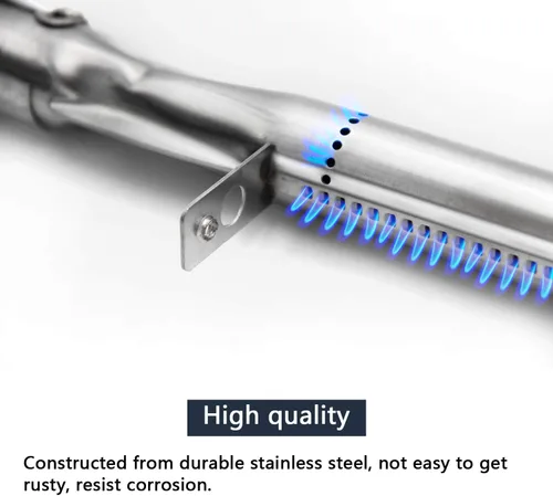 Miniatura 5 de Hongso SBF231 -Tubo quemador universal de acero inoxidable (paquete de 4 unidades) de reemplazo para parrillas de asadores de gas profesionales