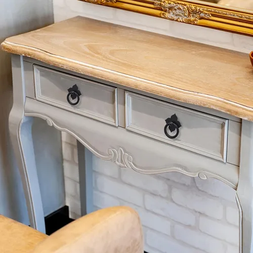 Miniatura 7 de Paquete de 4 tiradores de latón para gabinete, anillos de cajón, pomos antiguos de un solo agujero de cobre para muebles, armario, armario, caja