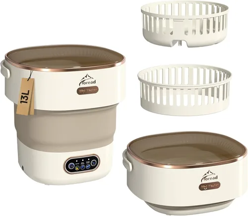 TOREAD Lavadora portátil de 13 litros, mini lavadora, material grueso de gran capacidad mejorado, limpieza profunda para ropa interior, calcetines,