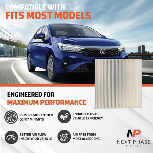 Miniatura 4 de Repuesto de filtro de aire de cabina – Paquete de 1 – Fabricado en Estados Unidos – Se adapta a la mayoría de Acura, Honda, Ford y Jeep – Reemplaza