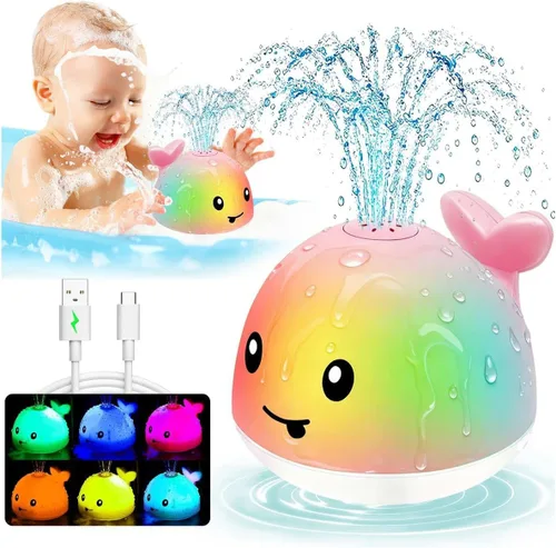 Miniatura 9 de Juguetes de baño para bebés de 6-12-18 meses - Rellenos de calcetín navideño para niños de 1-3 años, regalos para niños y niñas de 1 2 3 años, Azul