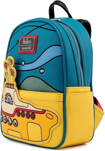 Miniatura 2 de Loungefly The Beatles Yellow Submarine - Bolso de hombro con correa doble para mujer, Multi, Moda