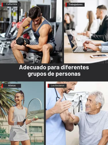 Miniatura 8 de Probador y entrenador de fuerza de agarre - Dinamometro electrónico de mano de 400lbs/180kg y fortalecedor de agarre con resistencia ajustable