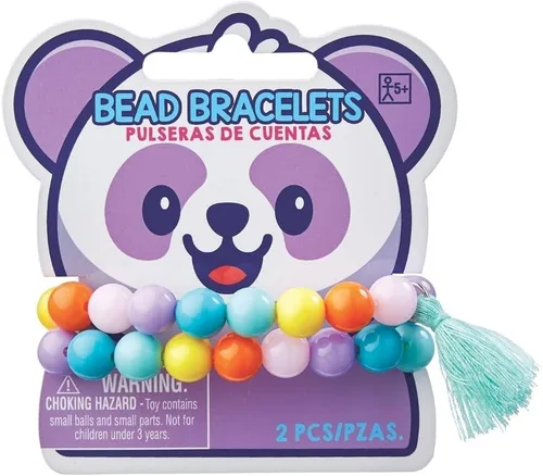 Miniatura 3 de Amscan Conjunto de pulseras de cuentas para mujer, multicolor, 3.7 pulgadas de EE. UU
