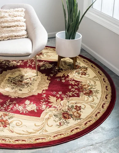 Miniatura 52 de Unique Loom Versailles Collection - Alfombra tradicional clásica con motivo floral, colección Versailles