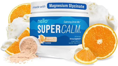 Miniatura 24 de Nello Supercalm - Mezcla de bebida en polvo, reductor de cortisol y ayuda para dormir, L Teanina, Ashwagandha Ksm-66, Magnesio Glicinato, Vitamina