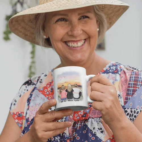 Miniatura 4 de Gossby Tazas personalizadas para mamá, regalos personalizados para mamá de hijas, hijos con avatares, nombres, cumpleaños, día de la madre, regalos