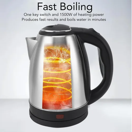 Miniatura 7 de Zerodis Hervidor eléctrico, hervidor de té de ebullición rápida de 2 litros con forro de acero inoxidable, apagado automático, caldera de agua