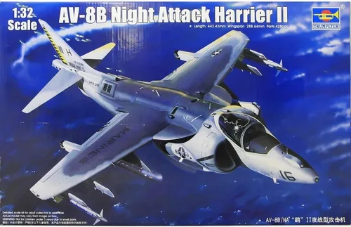 Miniatura 4 de Trumpeter 1/32 AV8B Harrier II Kit de modelo de avión de ataque nocturno