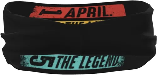 Miniatura 5 de April The Man The Myth The Legend 1975 Headband for Men Women Sports Sweatband for Fitness Exercise Moisture Wicking Running Yoga Hairbands