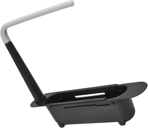 Miniatura 4 de Zerodis Estante telescópico de almacenamiento para fregadero, 2 en 1, cesta de drenaje expandible para fregadero debajo del fregadero, organizador
