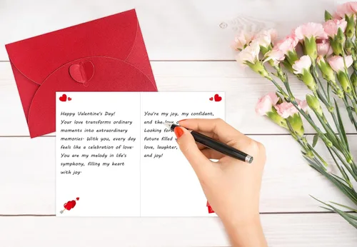 Miniatura 5 de D24TIME Divertida tarjeta de felicitación para el primer día de San Valentín para novio/novia, tarjeta de felicitación con sobre, romántica