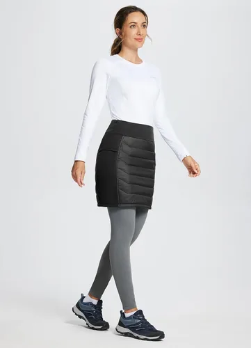 Miniatura 2 de BALEAF Falda acolchada de 17 pulgadas para mujer, ligera, aislada, cálida, para nieve, senderismo, correr, golf, al aire libre