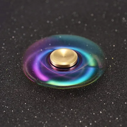 Miniatura 4 de JUNAN Hilanderos de mano de metal arcoíris EDC Fidget Spinner Reductor de estrés con rodamientos de alta velocidad Fidget Juguetes de dedo para TDAH