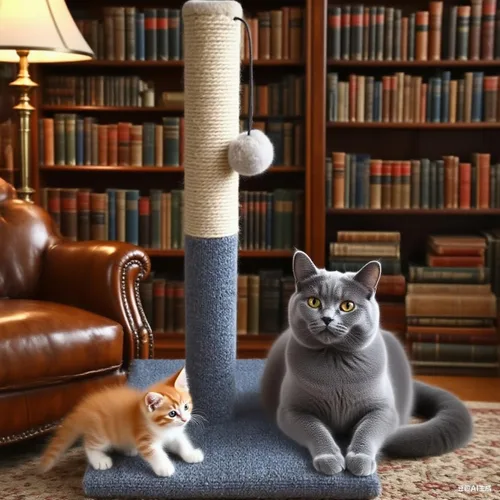 Miniatura 2 de Barelove Torre rascador para gatos, poste rascador alto para gatos, cuerda de sisal natural para gatos de interior, poste rascador de alfombra