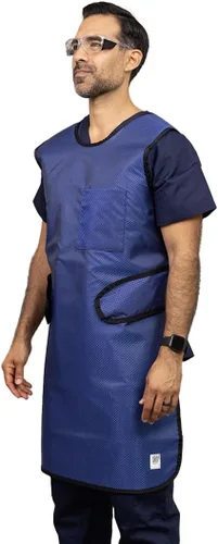 Miniatura 2 de Delantal frontal – Flexiback – 0.020 in Pb LE – Delantal ligero con plomo de rayos X – Ajuste Ajustable – Azul Real Ripstop