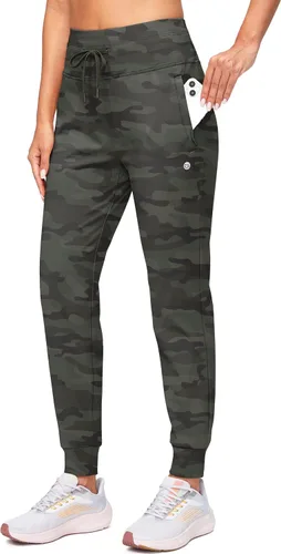 Miniatura 23 de G Gradual Pantalones deportivos con forro polar para mujer, de cintura alta, resistentes al agua, térmicos, para invierno, correr, senderismo
