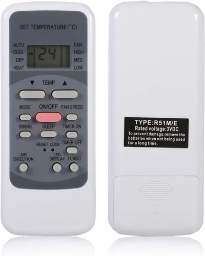 Miniatura 7 de R51M/E Control remoto de repuesto universal para Midea R51 Series R51/E R51/CE R51M/CE R51D/E R51M/BGE R51M/BGE R51M/BGE Aire acondicionado