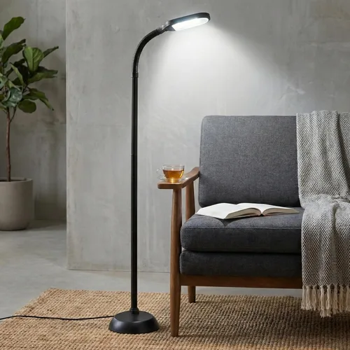 Miniatura 2 de Lavish Home - Lámpara de pie con luz solar y cuello de cisne ajustable