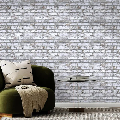 Miniatura 8 de Commomy Paneles de pared 3D de ladrillo sintético, 12 piezas de 22.8 x 11.8 pulgadas, azulejos finos y adhesivos de PVC UrltraLight para cocina