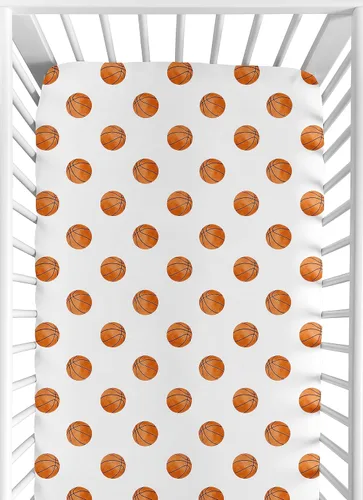 Miniatura 14 de Sweet Jojo Designs Sábana bajera ajustable para cuna (tema deportivo vintage) para niños, recién nacidos/bebés, patios de juegos, cunas portátiles