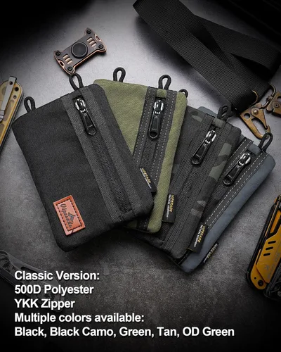 Miniatura 5 de VIPERADE VE1 Organizador de bolsillo, bolsa EDC para hombres, organizador de almacenamiento EDC, equipo EDC, bolsa de bolsillo multiherramienta