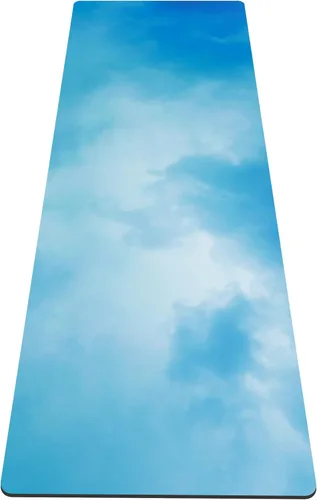 Miniatura 47 de nuveti Alfombrilla de yoga con estampado extra grueso de elastómero termoplástico antideslizante con bolsa de transporte, 72 x 24 pulgadas, extra