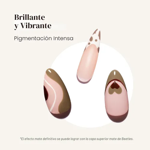 Miniatura 3 de Beatles Colección Coffee Cafe - Juego de esmaltes de uña de gel en colores marrón, neutro, beige, malva, perfectos para el otoño/invierno, kit