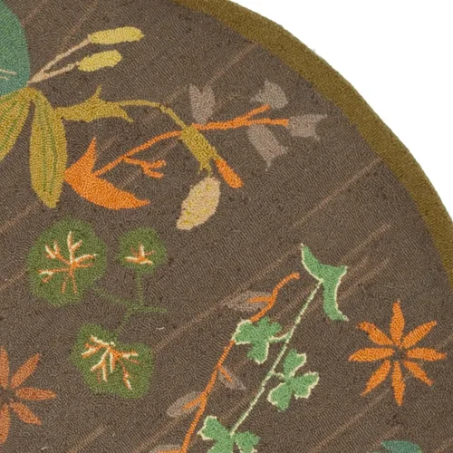 Miniatura 3 de Martha Stewart x SAFAVIEH - Colección de alfombras de área, redondas, ramitas, lana hecha a mano, ideal para sala de estar, dormitorio, oficina