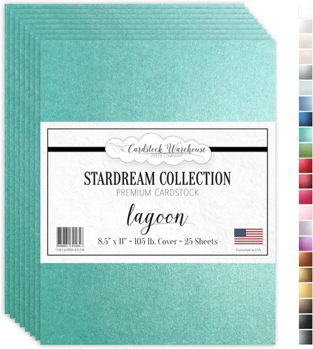 Miniatura 13 de Kunzite stardream metálico Cardstock 8.5" x 11" Premium – 105 Lb. Cover/284 GSM 25 hojas de cartulina almacén Kunzita púrpura claro