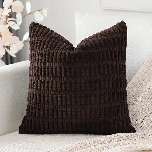 Miniatura 44 de OTOSTAR Fundas de Almohada Decorativas de Pana de 16 x 24 Pulgadas Súper Suaves Bohemias a Rayas Rectangulares Fundas de Cojín Modernas para Sofá