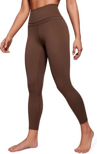 CRZ YOGA - Leggings de yoga con longitud de 78 para mujer, sensación de desnudez, pantalones ajustados con cintura alta, entrepierna de 25pulgadas