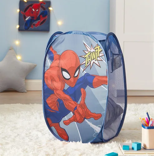 Miniatura 4 de Idea Nuova Spiderman - Cesta desplegable con asas de transporte duraderas, 21 pulgadas de alto x 13.5 pulgadas de ancho x 13.5 pulgadas de largo