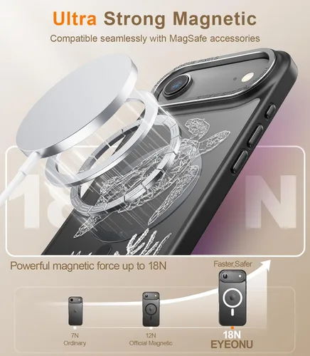 Miniatura 413 de Goodon para iPhone 15 Pro Max con protector de pantalla de privacidad, compatible con Magsafe, funda translúcida mate a prueba de golpes - Linda