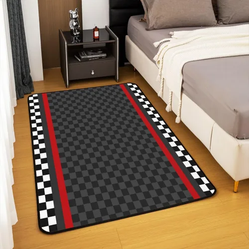 Miniatura 5 de Alfombra de Juego de Autos de Carreras para Niños, Alfombras de Juego para Niños, Alfombra de Sala de Juegos para Niños con Respaldo de Goma