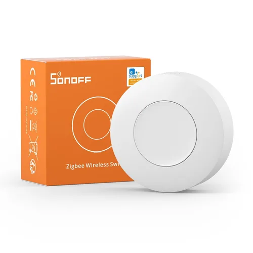 Interruptor Zigbee SONOFF, SNZB-01P Botón de Pulsión Inalámbrico, Soporta la Creación de Escenas Inteligentes, Activa los Dispositivos Conectados en