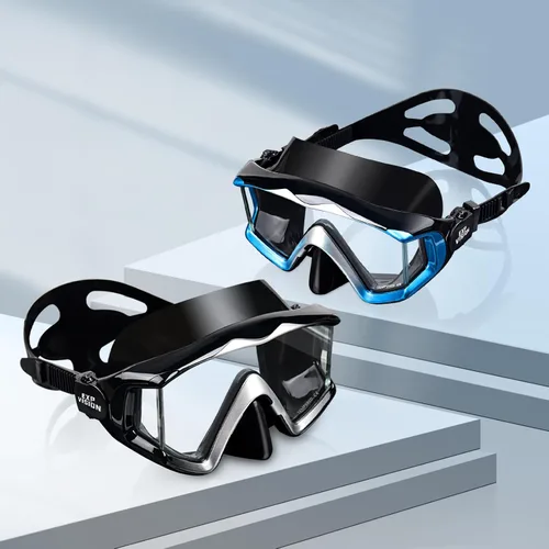 Miniatura 10 de Máscara de buceo Pano 3 para adultos, máscara de esnórquel de vidrio templado, máscara de natación antivaho sin fugas, gafas de natación con Azul