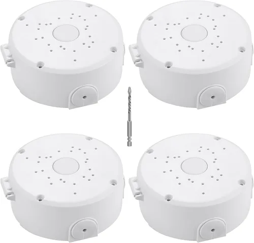 Miniatura 16 de Soporte universal para cámara de seguridad, soporte de caja de conexiones abatible, base de cámara IP de plástico impermeable, soporte de cable