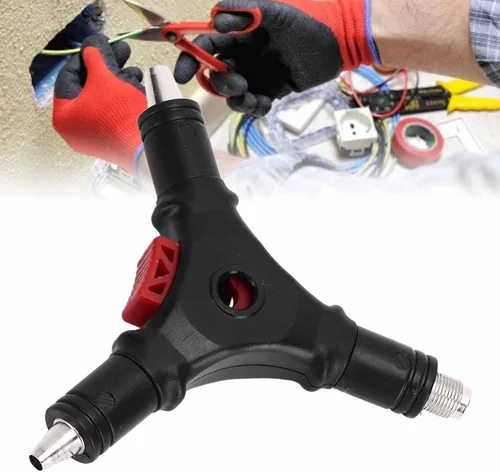 Miniatura 4 de Conector F 4 en 1, herramienta de ensanchamiento de instalación de compresión coaxial, herramienta de compresión pelacables multifunción para cable