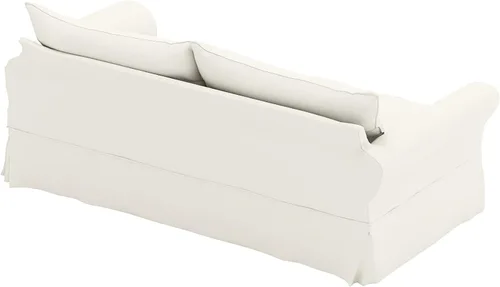 Miniatura 5 de La funda de sofá de algodón solo se adapta al sofá Pottery Barn PB Comfort Grand Roll Arm (borde de cuchillo beige)