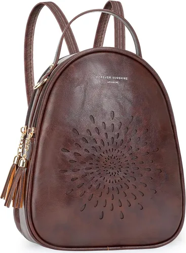 Miniatura 25 de T1953 Mochila para mujer, de piel sintética, para regalo para niñas y mujeres